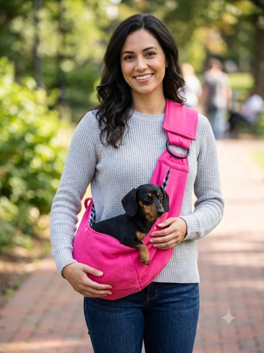 Hot Pink Hands-Free Pet Sling Carrier